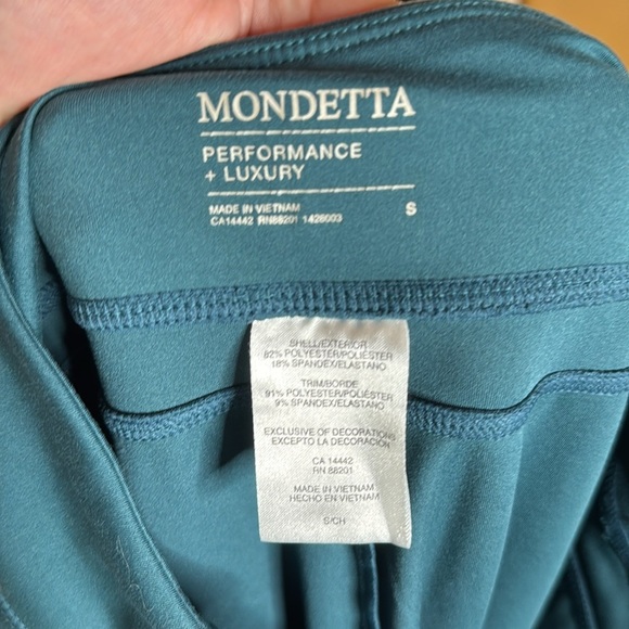 Mondetta Performance + Luxury Active Jogger Pant Size Small Deep Teal - Picture 9 of 9